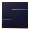 PLEASE WAIT to be SEATED Nouveau Pin board, medium, brass - blue