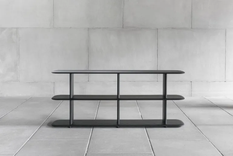 Poiat Poeme 74 shelf, black oak