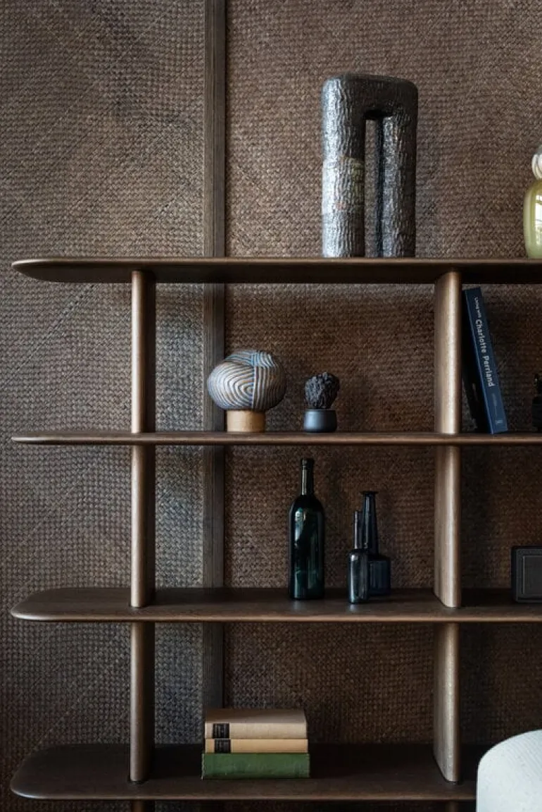 Poiat Poeme 144 shelf, dark oak