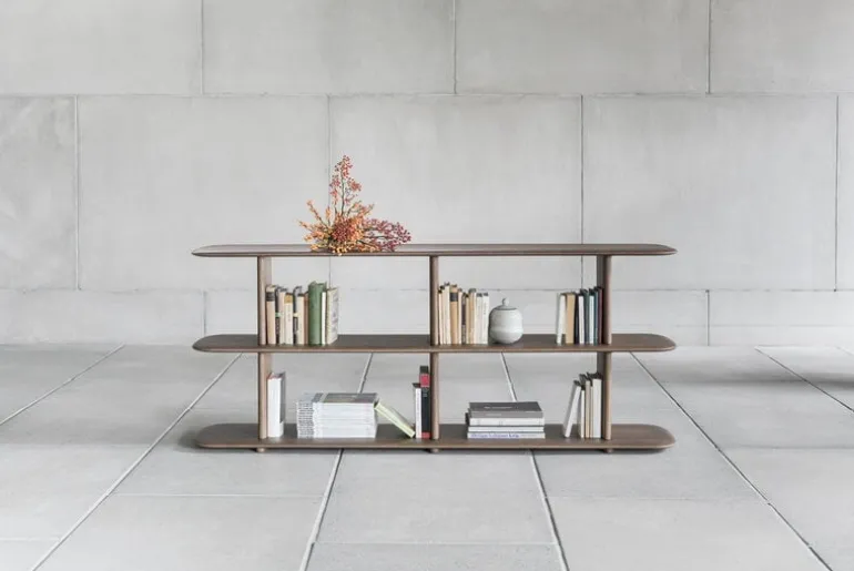 Poiat Poeme 74 shelf, dark oak