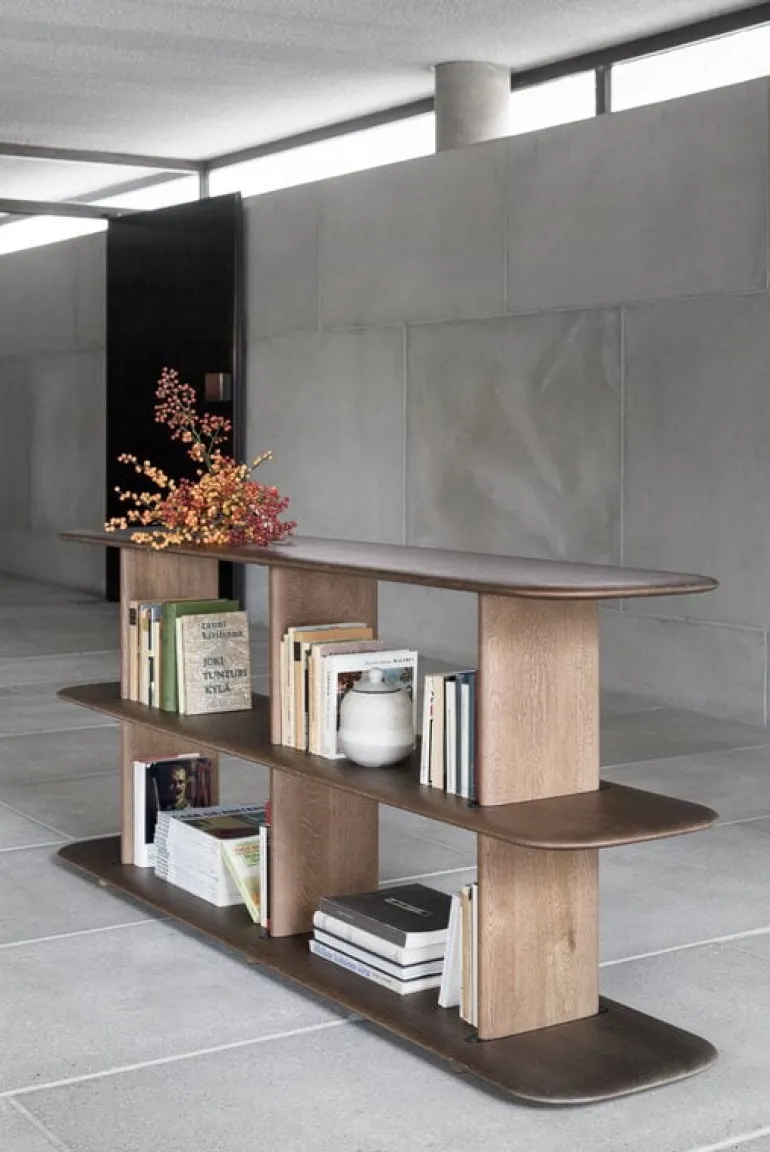 Poiat Poeme 74 shelf, dark oak