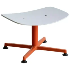 Raawii Arba ottoman, plywood, orange - light grey