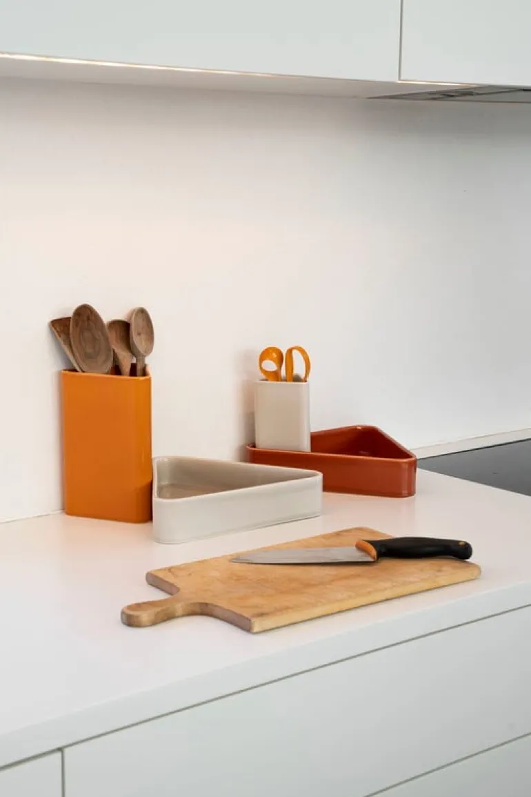 Raawii Canvas vase, large, umami yellow