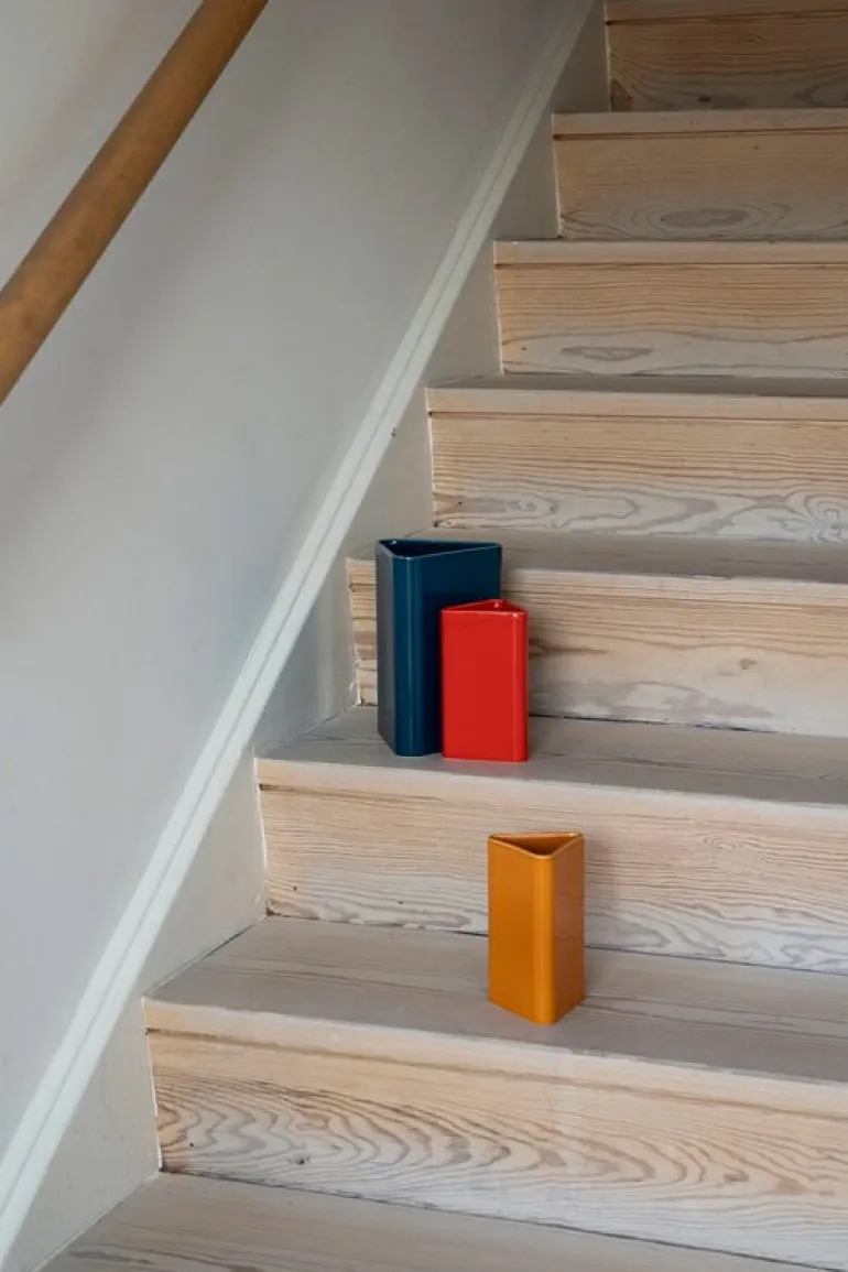 Raawii Canvas vase, large, peacock blue