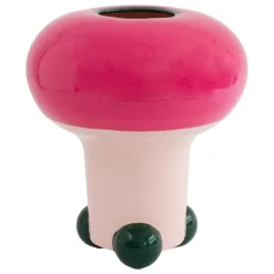 Raawii Mushroom vase, pink - green