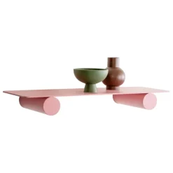 Raawii Pipeline Duo wall shelf, pink