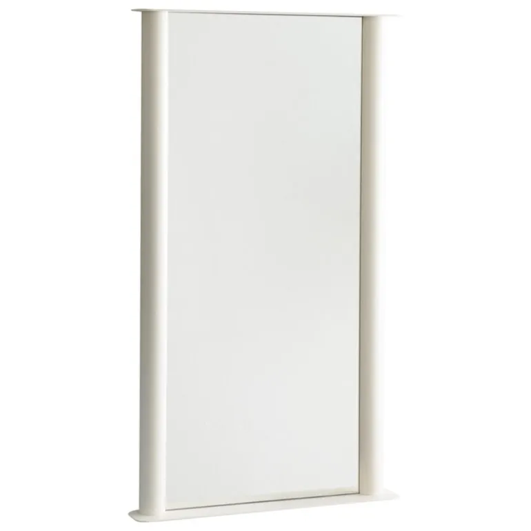Raawii Pipeline mirror, large, pearl white