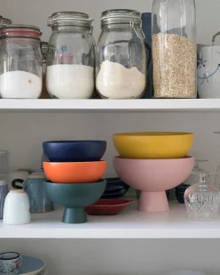 Raawii Strøm bowl, coral blush