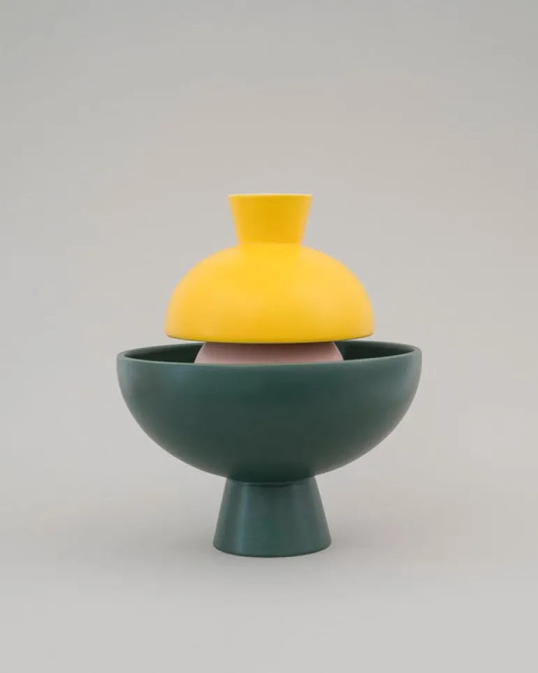 Raawii Strøm bowl, green gables