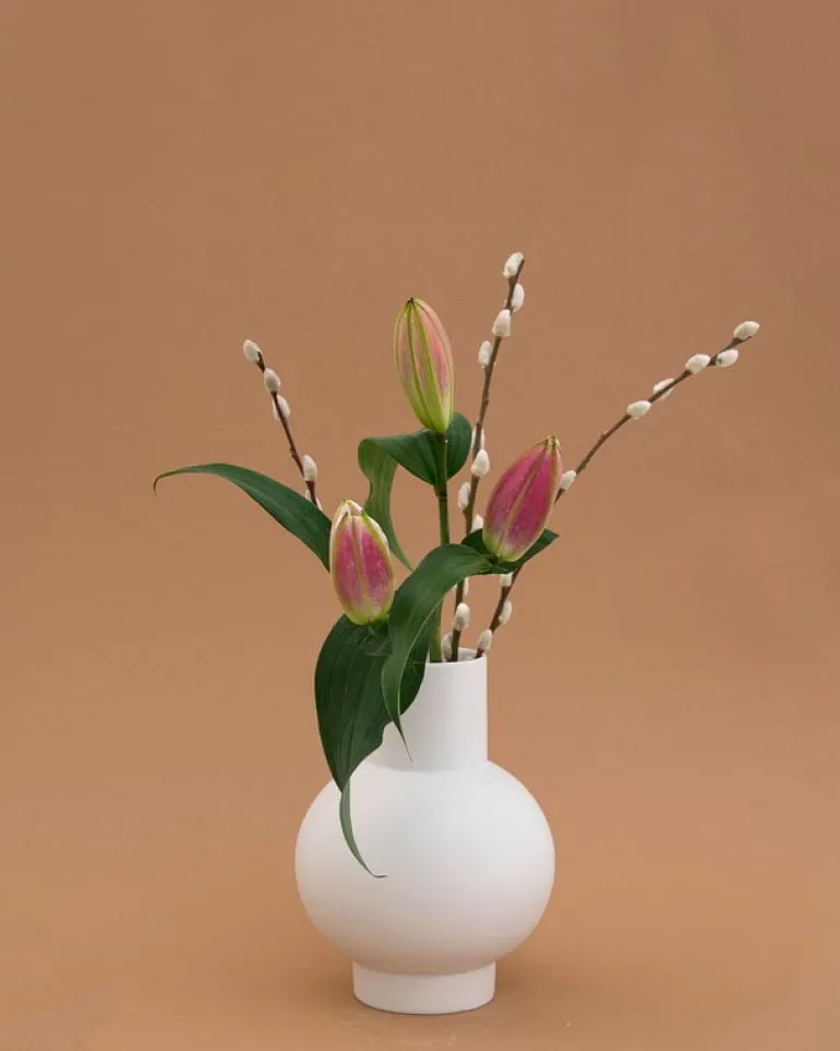 Raawii Strøm vase, vaporous grey