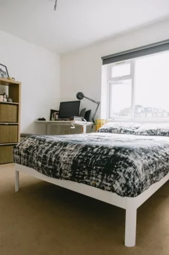 ReFramed Bed frame with slats, white