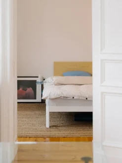 ReFramed Bed frame with slats, white