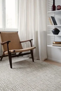 Roots Living Ketju rug, white - grain