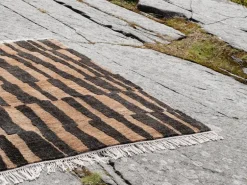 Roots Living Pilari rug, hemp, natural - black