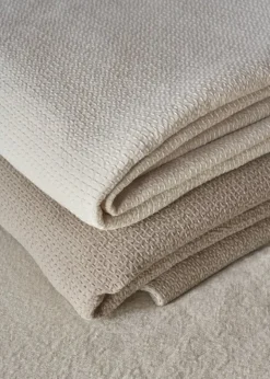 Roots Living Polku bedspread, 280 x 260 cm, taupe