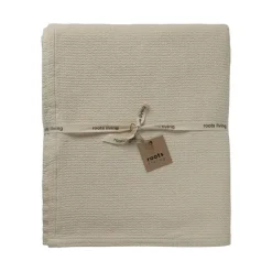 Roots Living Polku bedspread, 190 x 260 cm, ecru