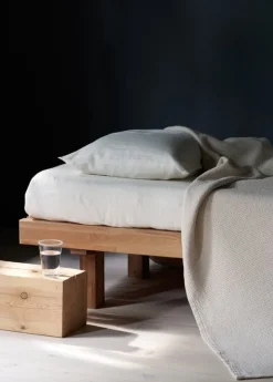 Roots Living Polku bedspread, 190 x 260 cm, ecru