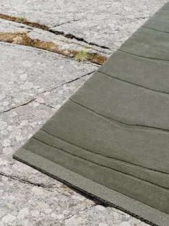 Roots Living Rock rug, mud grey