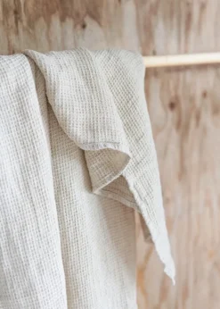 Roots Living Waffle hand towel, 40 x 60 cm, 2 pcs, natural