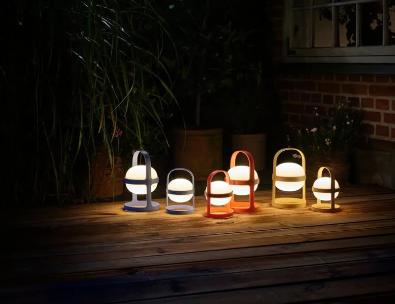 Rosendahl Soft Spot Solar Circular portable table lamp, 25 cm, terracotta