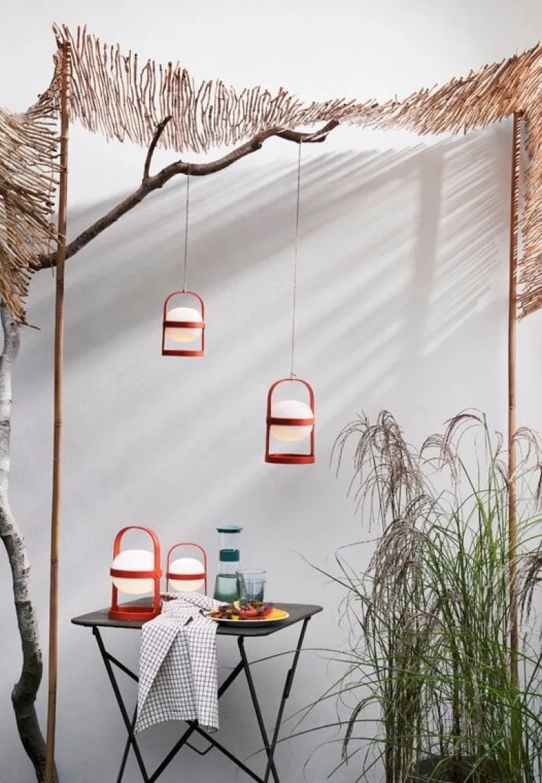 Rosendahl Soft Spot Solar Circular portable table lamp, 25 cm, terracotta