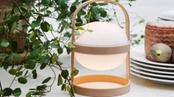 Rosendahl Soft Spot Solar Circular portable table lamp 18,5 cm, wheat