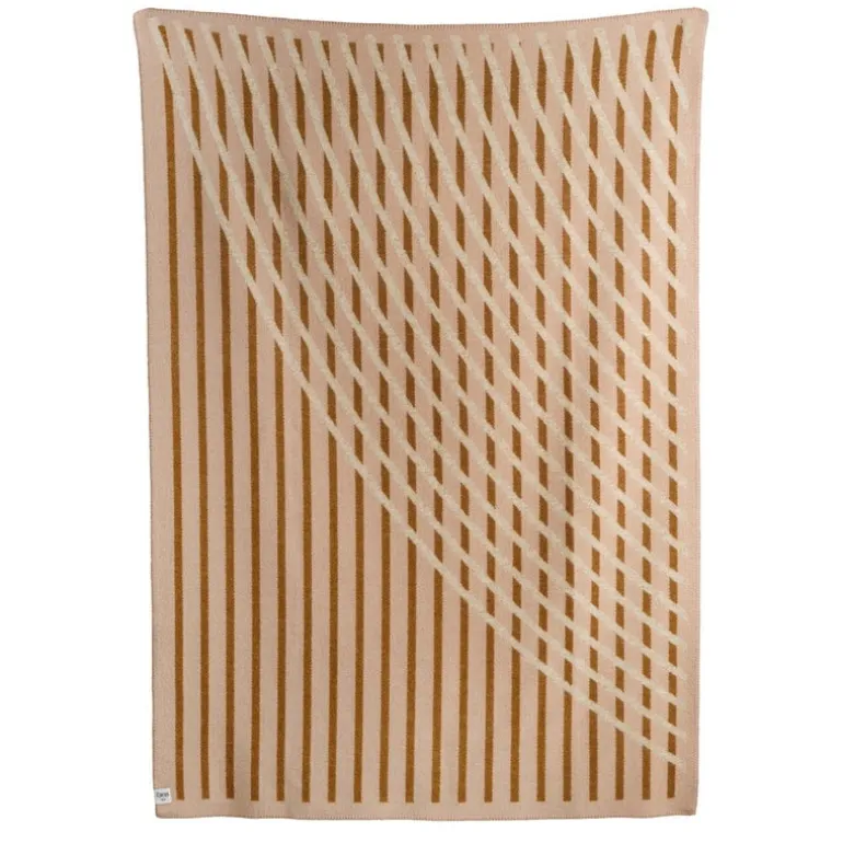 Røros Tweed Bislett throw 200 x 135 cm, cappuccino