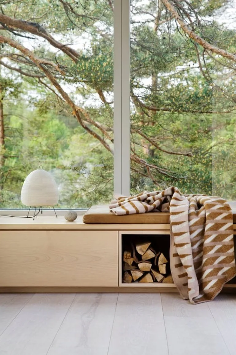 Røros Tweed Bislett throw 200 x 135 cm, cappuccino