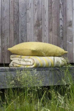 Røros Tweed Bislett throw 200 x 135 cm, lemon tart