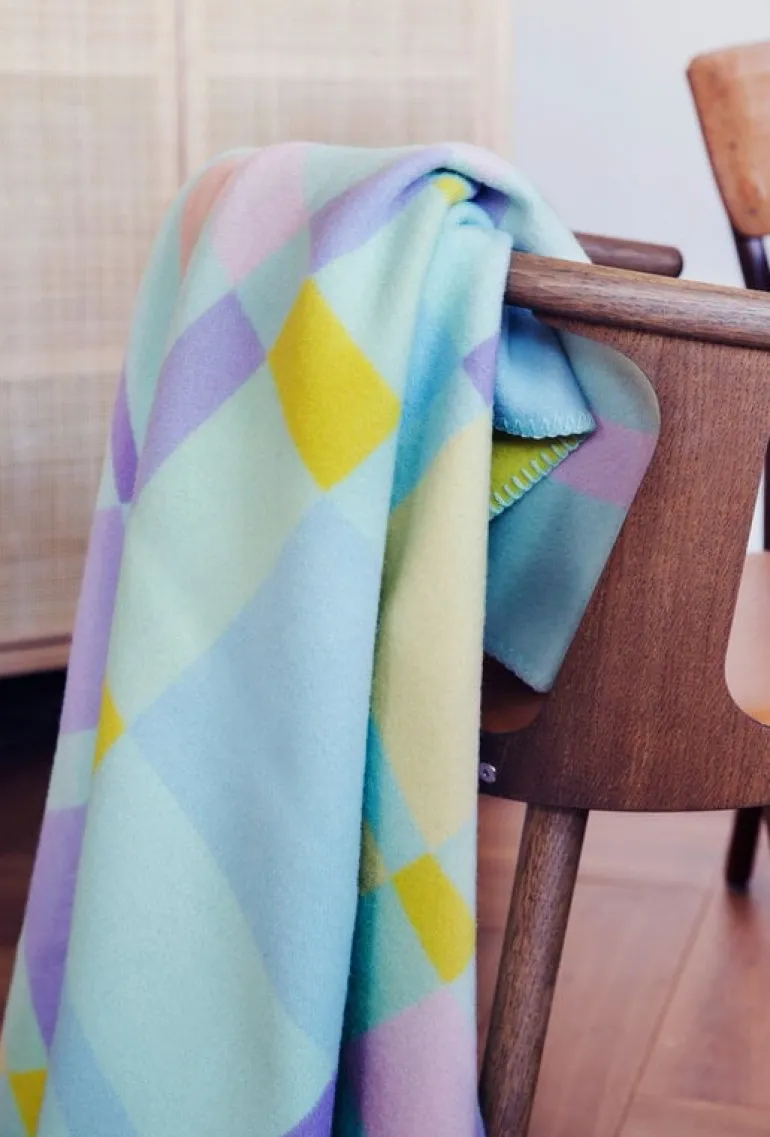 Røros Tweed City throw, 135 x 200 cm, pastel