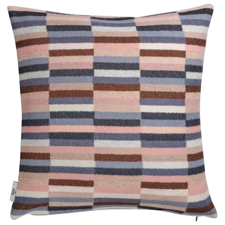 Røros Tweed Ida cushion, 50 x 50 cm, rosa blue