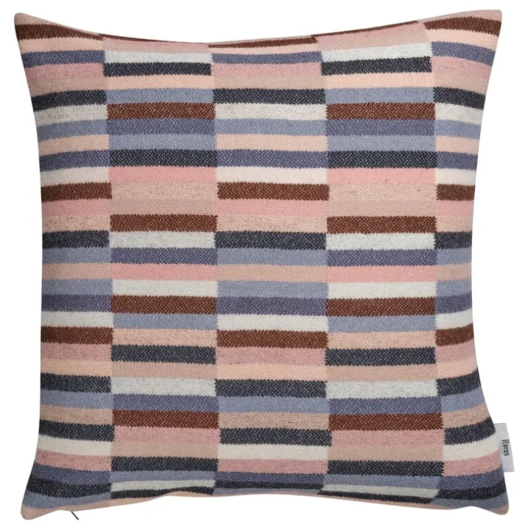 Røros Tweed Ida cushion, 50 x 50 cm, rosa blue