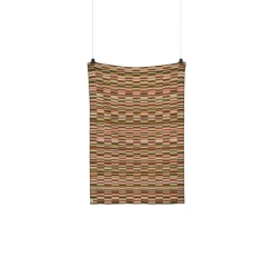 Røros Tweed Ida throw, 135 x 200 cm, olive burgundy