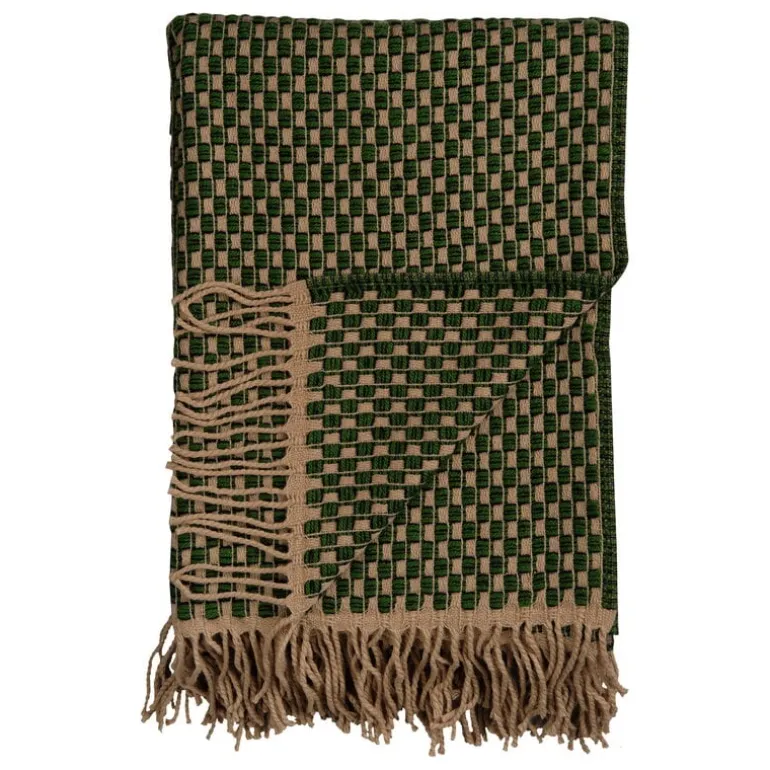Røros Tweed Isak throw, 150 x 210 cm, green meadow