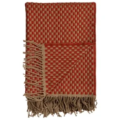 Røros Tweed Isak throw, 150 x 210 cm, red sumac