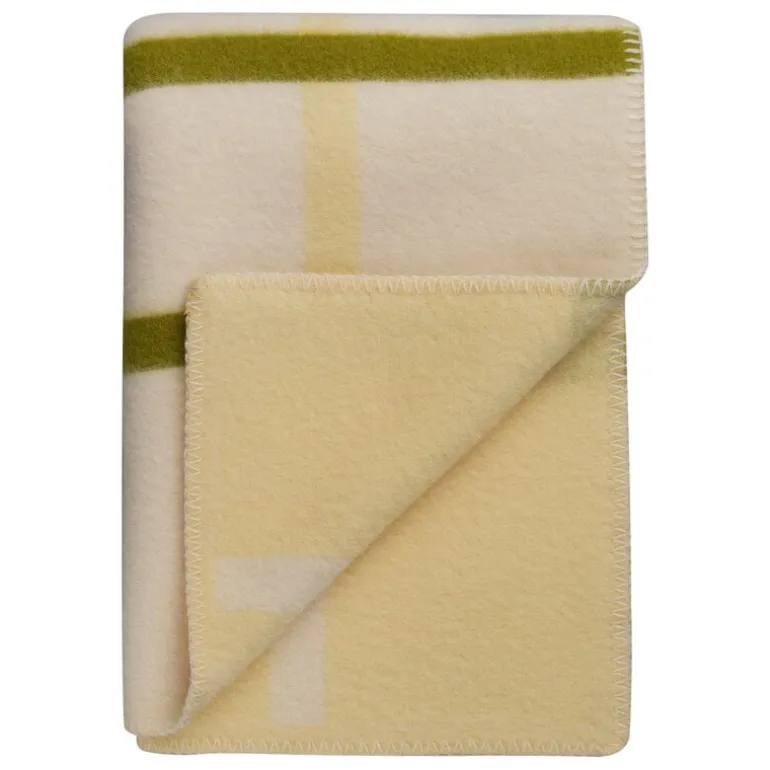 Røros Tweed Knut throw, 135 x 200 cm, lime