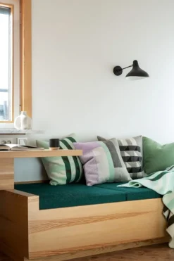 Røros Tweed Kvam cushion, 50 x 50 cm, greyscale