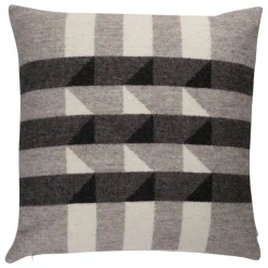 Røros Tweed Kvam cushion, 50 x 50 cm, greyscale