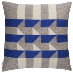 Røros Tweed Kvam cushion, 50 x 50 cm, blue