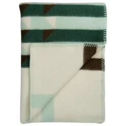 Røros Tweed Kvam throw, 135 x 200 cm, green
