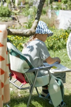 Røros Tweed Kvam throw, 135 x 200 cm, green