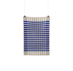 Røros Tweed Kvam throw, 135 x 200 cm, blue