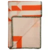 Røros Tweed Kvam throw, 135 x 200 cm, orange