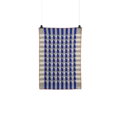 Røros Tweed Kvam throw, 100 x 135 cm, blue