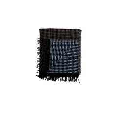 Røros Tweed Lofoten throw, 210 x 150 cm, blue - mule