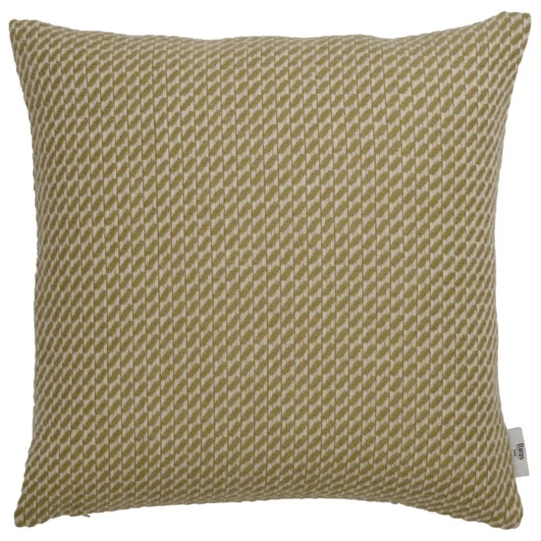 Røros Tweed Mello cushion, 50 x 50 cm, leaf green