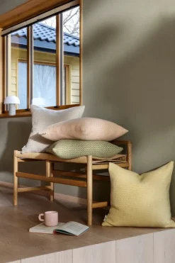 Røros Tweed Mello cushion, 50 x 50 cm, warm grey