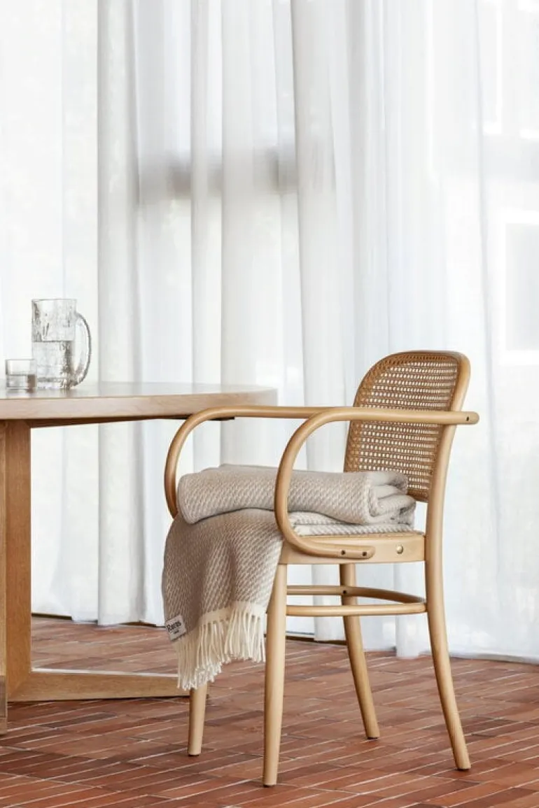 Røros Tweed Mello throw, 150 x 210 cm, warm grey