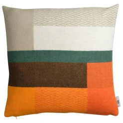 Røros Tweed Mikkel cushion, 50 x 50 cm, orange