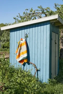 Røros Tweed Mikkel throw, 100 x 135 cm, orange